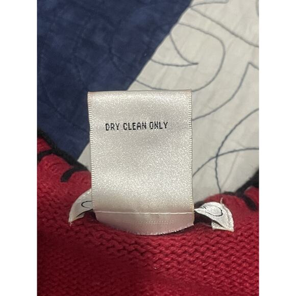 Vintage MANDAL BAY Kids Red Snowman Knit Sweater Vest Size Small 4/5￼ - Picture 8 of 8